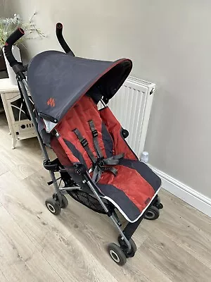 McLaren Quest Buggy Pushchair Black & Orange With Raincover • £50