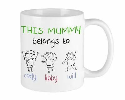 This Mummy Belongs To Christmas Mug Personalised Gift For Her Grandparents • £9.95