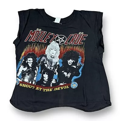 Vintage 80s Motley Crue Shout At The Devil Band Concert T-Shirt Men’s Size Large • $99.99