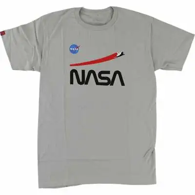 Habitat Skateboards NASA  Shuttle Flight T-Shirt - Grey MENS SIZE L • £15