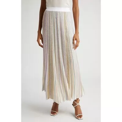 NWOT MISSONI Sequin Stripe Maxi Skirt SIZE IT 48/ US 12 • $428