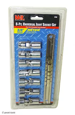 3/8” DRIVE UNIVERSAL JOINT SOCKETS – Mm – Metric – 8-pc Set – Hand Tools • $35