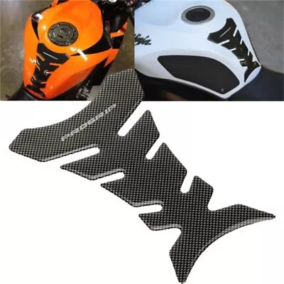 Carbon Fiber Motorcycle Gel Oil Gas Fuel Tank Pad Protector 3D Sticker Decal • $11.96