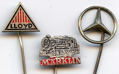 Vintage Lot 3 Lloyd Marklin Mercedes Benz Badge Pin Car Nice Grade !!!  • $12