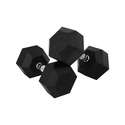 2x 5KG Hex Dumbbells Rubber Coated Dumbell Fitness Gym Hand Weights Strength • $53.95