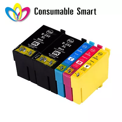 Any Colour 252XL Ink Cartridges For Epson Printer WorkForce WF-3620 WF-3640 • $29.99