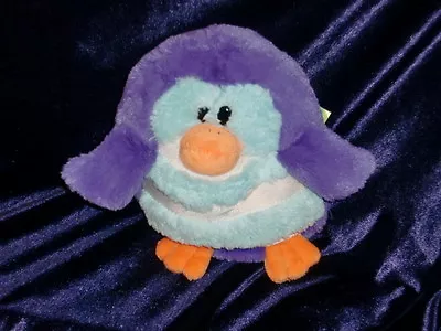 Mushabelly Chatter Stuffed Plush Purple Blue Stripe* Penguin Bird 7  Jay At Play • $14.39