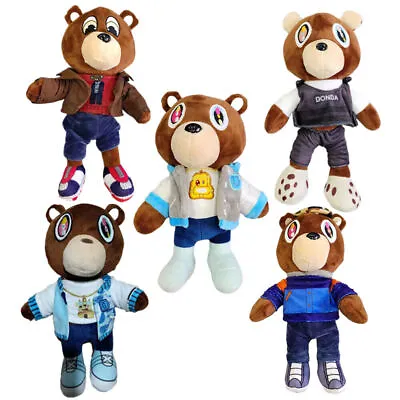 Kanye West Graduation Teddy Bear Soft Stuffed Plush Toy Doll Kid Birthday Gifts • £6.47