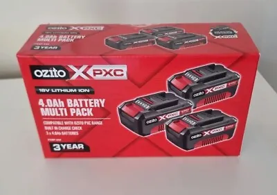 3 PACK -MEGA VALUE- OZITO PXC 18V 4ah Battery Batteries Lithium Li-ion Cordless • $159