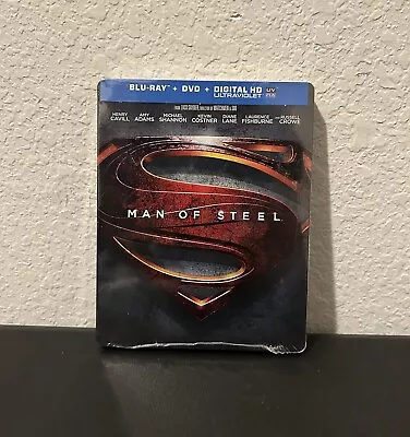 Man Of Steel (Blu-Ray Dvd Digital) Steelbook -Walmart Exclusive. *Sealed* • $22.99