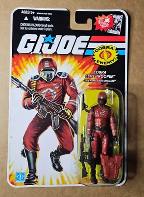 GI Joe 25th Cobra Crimson Guard Troop Builder Wave 7 Variant Card Figure MOC • $23.95