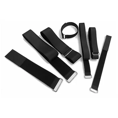 £3.12 • Buy Reusable Metal Buckle Adjustable Extra-Grip Bundle Strap With VELCRO® Brand Tape