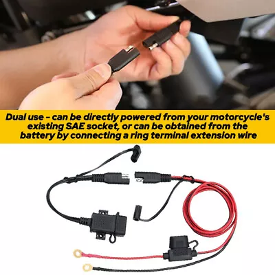 Waterproof Motorcycle SAE To USB Adapter Phone Charger Extension Cable Power US • $12.99