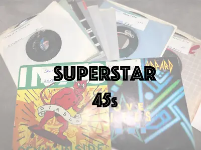 Superstar 45s - Classic Rock/Country - VG - NM Flat $4.50 Shipped - TS1 • $3