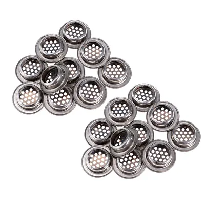 20x Round Vent Mesh Hole Air Vent Louver Kitchen Cupboard For Restaurant • £6.12