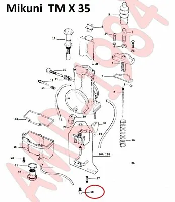 MIKUNI Spare Parts Original Series Tmx 35 Cast Max N° 18 Ø 240 4/42-240 • $11.48