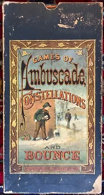 1877 AMBUSCADE CONSTELLATIONS & BOUNCE McLoughlin Bros. Game - Board & Box EX! • $349.99