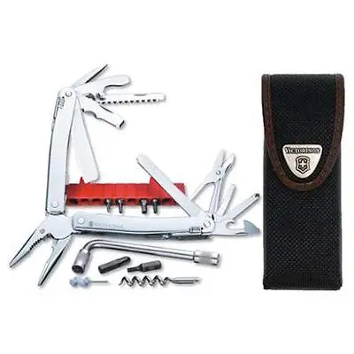 Victorinox Swiss Army Knife Swisstool Spirit Plus With Wrench & Pouch 53804 NIB • $145.04