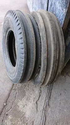 £90 • Buy Farm Tractor Tyre TWO 750 - 16  3 Rib Part Worn Vintage Tractor Front