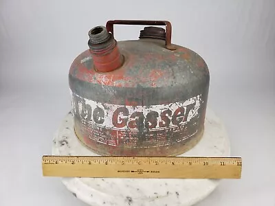 Vintage Eagle The Gasser 2-1/2 Gallon Gas Can Metal Red White Model XM-M21/2 • $19.95