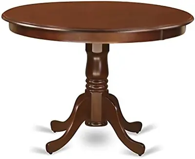 42  Antique Wooden Round Dining Table Drop Leaf Dining Room Table With Pedestal • $450.57