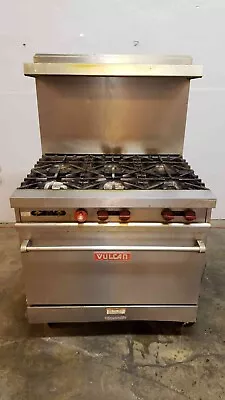 VULCAN Stainless Steel 6 Burner Oven VG36 Commercial Gas Range Stove • $1320