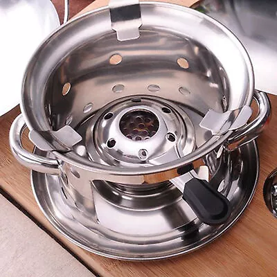 Hiking Stove Multi-use Wide Application Mini Alcohol Heater Stainless Steel • $29.58