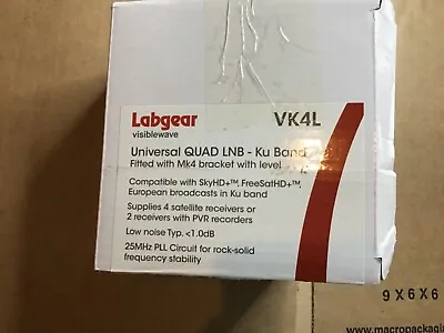 Labgear VK4L Quad LNB With Universal KU Band & MK4 Dish Bracket • £15.99