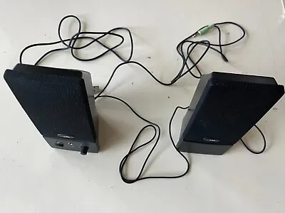 Portable Mini Stereo Speakers With USB And Plug In Jack - Black • $1.99