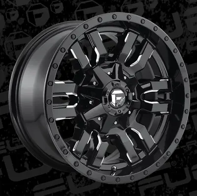 18 Inch Gloss Black Wheels Rims Ford F250 F350 Fuel D595 Sledge 18x9  8x170 Lug • $1504