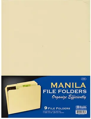 Manila File Folders • $10.75