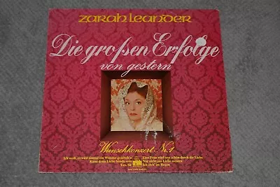 Zarah Leander~Die Grossen Erfolge Von Gestern~German IMPORT~Insert~FAST SHIPPING • $8.96