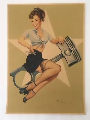 Pinup Girl Poster Auto Repair Pin Up Poster Print • $12.99