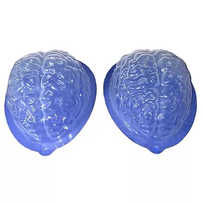 (2X) Jello Ice Brain Mold Halloween Party Decoration Human Zombie 7”x6”x3” • $13.39