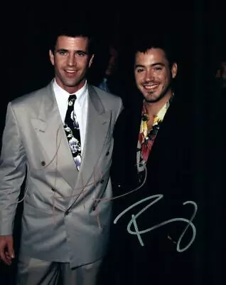 Mel Gibson Robert Downey Jr Signed 8x10 Picture Photo Pic Autograph With COA • $91.57