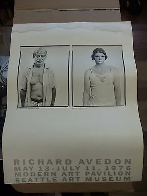 Rare Richard Avedon 1976 Exhibition Poster Willem Kooning John Martin SEATTLE   • $499.99