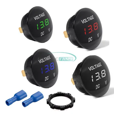 DC 5-48V Waterproof Car Motorcycle LED Panel Digital Volt Voltage Meter Display • $2.38