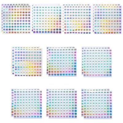 20 Sheets 1 To 1000 Consecutive Laser Number Stickers Round Self Adhesive Ref... • $15.57