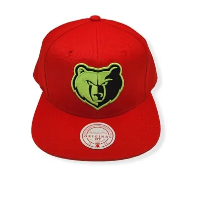 Mitchell & Ness Memphis Grizzlies Reverse Grinch Adjustable Snapback Hat Cap • $34.99