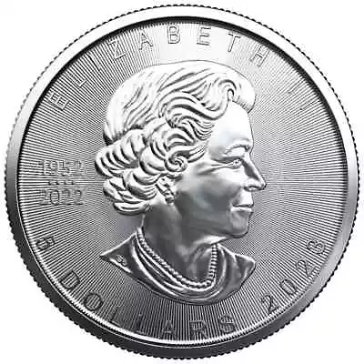 2023 $5 Silver Canadian Maple Leaf 1 Oz BU • $31.99