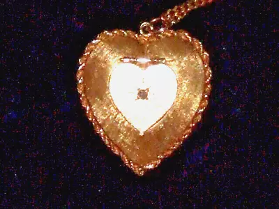 Vintage 14kt Solid Yellow Gold Locket On 14k Gold 24  Chain • $117.50