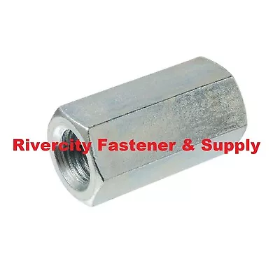 (5) M10-1.5 Coupling Nuts M10x1.5 Hi / Tall / Extension Nut Zinc 10mm X 1.5 • $12.88