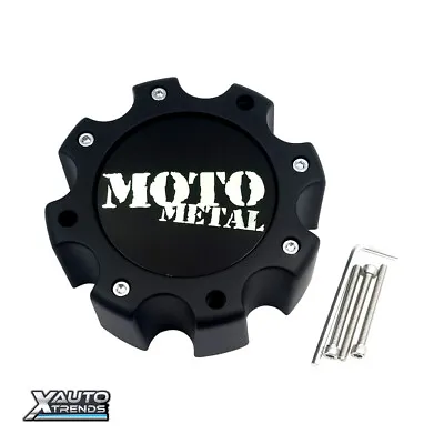 Moto Metal Wheel Center Cap Satin Black 8 Lug 1079L170SGBMO1 • $29
