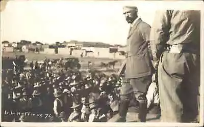 Mexican Revolution Francisco Madero & Crowd DW Hoffman Real Photo Postcard • $79.99