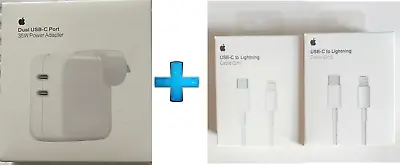 GENUINE 35W Apple Fast Wall Charger+Lightning USB C Cable For IPhone 11 12 13 14 • $74.99