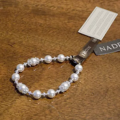 Nadri Simulated Pearl Bracelet Perfect For Formal Occassion • $60