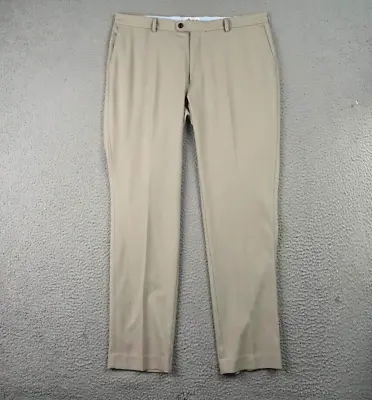 Peter Millar Pants Mens 38x34 Beige Performance Golf Travel Chino MF18EB50FB • $31.16