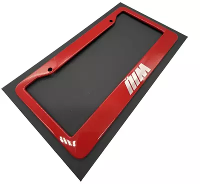 BMW M6 M5 M4 M3 M2 Competition Gloss Red License Plate Frame 600 Dpi • $39.88