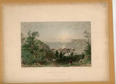 W.H. BARTLETT AMERICAN SCENERY Village Of Sing-Sing Litho 1840 Book Hand Colored • $74.99