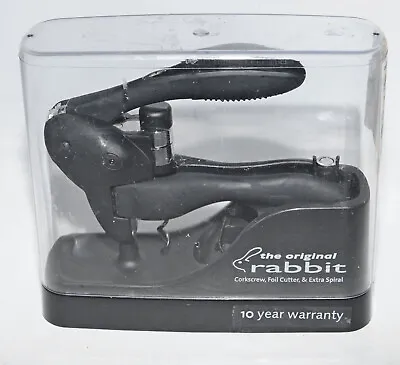 The Original Rabbit Corkscrew Foil Cutter And Extra Spiral Pre Owned Nice • $16.99